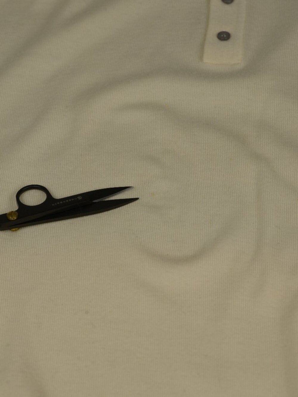 Jos. A. Bank Signature Collection Cream 100% Merino Wool Long Sleeve Polo Sweate - Picture 6 of 7